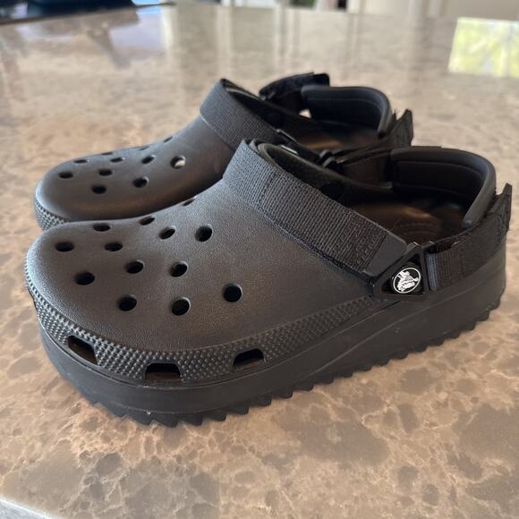 CROCS Shoes - Crocs classic hiker clog Women’s Size 9 Men’s 7 Black Hiking Outdoors